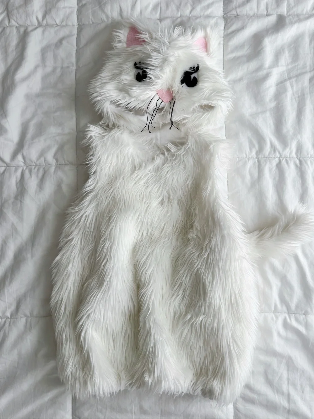 Pottery Barn Kids White Plush Cat Costume Size 12-24mos